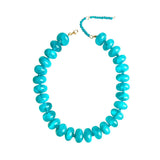 Bailey Chunky Beaded Necklace- Teal