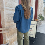 Tate Stitched Detail Denim Jacket