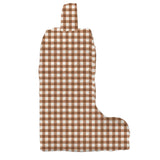 Anthia Gingham Brown Quilted Boot Bag