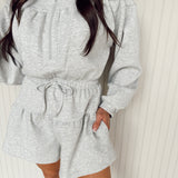 Sarah Scuba Zip Front Romper