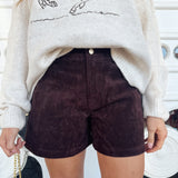 Not Sorry Suede High-Rise Shorts