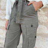 Franny Belted Loose Fit Cargo Pants