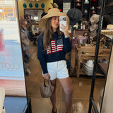 American Open Stitch Pullover