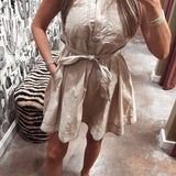 Conner Contrast Stitch Mini Dress