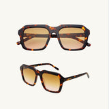 Charlie Acetate Unisex Rectangular Sunglasses