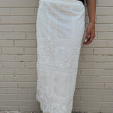 Easton Eyelet Midi Skirt