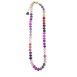 Barrett Beaded Necklace-Maroon