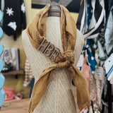 Silver Letter Bandana Slides