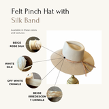 Straw Natural Pinch Front Hat