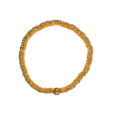 Small Gold Daisy Bead Bracelet