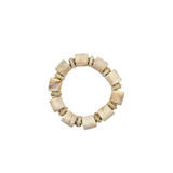 Bone White Chunky Resin Bracelet