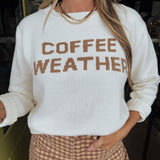Ivory Coffee Weather Sweater