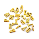 Gold Letter Bandana Slides