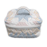 Adeline Patchwork Pastel Quilted Travel Case