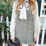 Camden Corduroy Overall Mini Dress