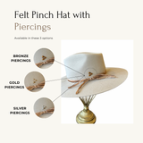 Straw Natural Pinch Front Hat