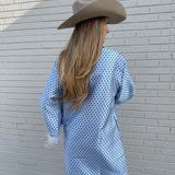 Audrey Polka Dot Feather Dress