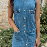 Brooke Braided Denim Dress
