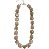 Jennifer Chunky Mocha Beaded Necklace