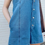 Hi There Denim Romper