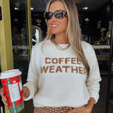 Ivory Coffee Weather Sweater