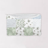 Waverly Patchwork Blue Quilted Makeup Bag