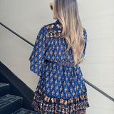 Thursday Navy Ruffle Dress