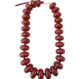 Bailey Chunky Necklace- Maroon