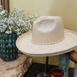 White Jade Stone Hat Band - Halo