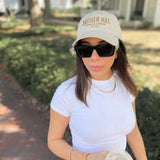 The Mother Hat Embroidered Dad Hat- Khaki