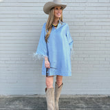 Audrey Polka Dot Feather Dress