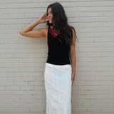 Easton Eyelet Midi Skirt