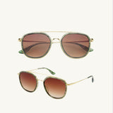 Weston Acetate Round Unisex Sunglasses