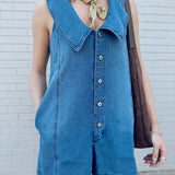 Hi There Denim Romper