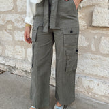 Franny Belted Loose Fit Cargo Pants