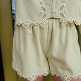 Banks Button-Front Lace Set