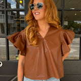 Reese Ruffle Sleeve Top