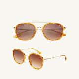 Weston Acetate Round Unisex Sunglasses