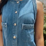 Brooke Braided Denim Dress