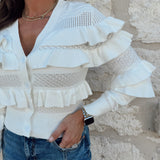 Rayle Ruffle Cardigan