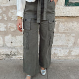 Franny Belted Loose Fit Cargo Pants