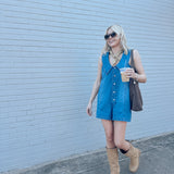 Hi There Denim Romper