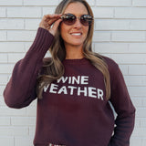 Wine Weather Sweater