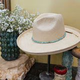 Chunky Turquoise Stone Hat Band - Ellis