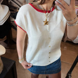 Americana Button Down Sweater