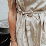 Conner Contrast Stitch Mini Dress
