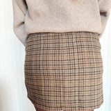 Heidi High Waist Plaid Mini Skirt