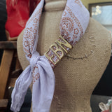 Gold Letter Bandana Slides