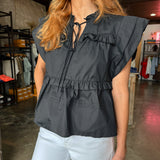 Riley Ruffle Woven Top