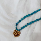 Lucky In Love Stone Necklace - Turquoise